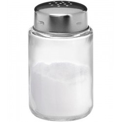 Saleiro Pimenteiro 100ml Elegance Em Vidro Com Tampa Inox